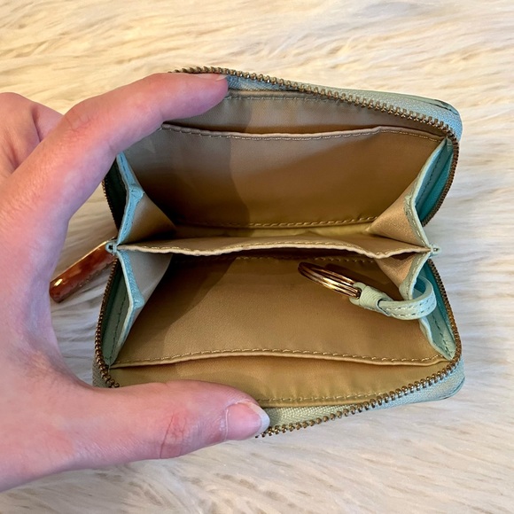 Tory Burch Saffiano Leather Robinson Zip Coin Case/Card/Key Holder - Picture 4 of 9